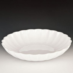 Zicco Round Display Bowl, Polycarbonate, 36x7 cm, White - Zicco