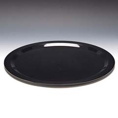 Zicco Round Display Tray, Polycarbonate, 50 cm, Black - Zicco
