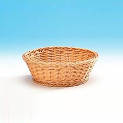 Zicco Round Plastic Bread Basket, 23x8 cm, Light Color - Zicco