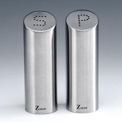 Zicco Salt and Pepper Shaker, Steel, 10 cm - Zicco