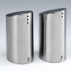 Zicco Salt and Pepper Shaker, Steel, 8 cm - Zicco