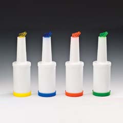 Zicco Sauce and Cocktail Syrup Pourer, 1 Lt, Blue - Zicco