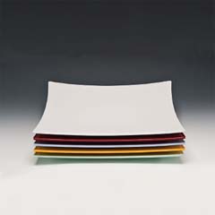 Zicco Square Melamine Display Tray, 35x35 Cm, Red - Zicco