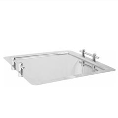 Zicco Square Service Tray, With Handles, Steel, 46x46 cm - Zicco