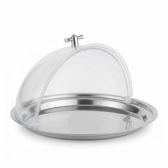 Zicco Steel Base Cloche, Polycarbonate Rolltop Lid, 32.5 cm - Zicco 