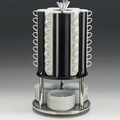 Zicco Steel Base Plate Cup, Spoon Stand, Rotary, 30x55 cm - Zicco