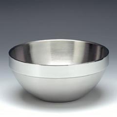 Zicco Steel Bowl, Double Walled, 23x10.5 cm - Zicco
