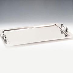 Zicco Steel Handle Rectangular Service Tray - Zicco