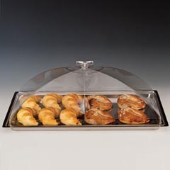 Zicco Steel Tray Storage Container, Acrylic Lid, 44x29x18 cm - Zicco