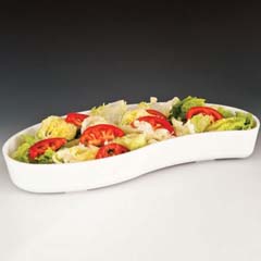 Zicco Teşhir Tabağı, Polikarbon, Damla Model, 45x21x6,5 cm, Beyaz - Zicco