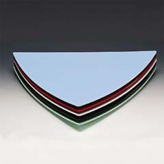 Zicco Üçgen Melamine Display Tray, 47.5 Cm, Red - Zicco