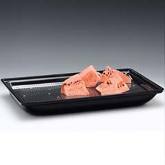 Zicco Watermelon Display Tray, Polycarbonate, 55x33.5 cm, Black - Zicco