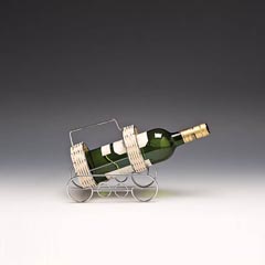 Zicco Wine Stand, Wicker Wire, 70's, CK 5243 Polycarbonate - Zicco