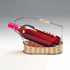 Zicco Wine Stand, Wicker, Wire, for 70cl, BA 0100 - Zicco