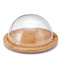 Zicco Wooden Base Dome, Polycarbonate Rolltop Lid, 38 cm - Zicco 