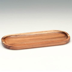 Zicco Wooden Display Plate, 29x14 cm - Zicco