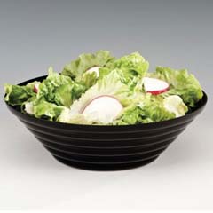 Zicco Yivli Bowl, Acrylic, 34 cm, Black - Zicco