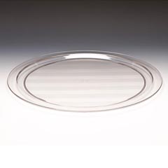 Zicco Yuvarlak Display Tray, Polycarbonate, 50 cm, Transparent - Zicco