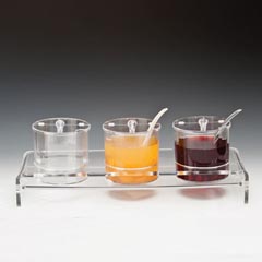 Zicco ZCP-200 Polycarbonate Squeeze Bottle Jam Stand, Set of 3, 1.5 lt - Zicco