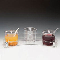 Zicco ZCP-209 Polycarbonate Squeeze Bottle Stand, 3-compartment, 1.5 lt - Zicco